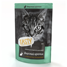 Влажный корм для кошек TASTY с Кроликом в желе, 50 шт по 85 г