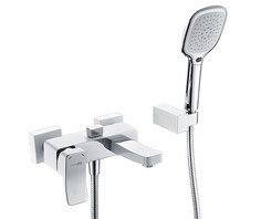 Смеситель для ванны WasserKRAFT Aller 1061WHITE с коротким изливом