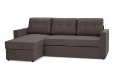 Угловой диван-кровать Hoff Атланта Лайт универсальный угол, медово-коричневый