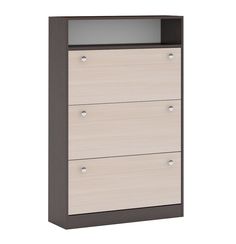 Тумба под обувь Викс-2 дуб Девонширский/венге Магия No Brand