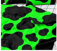 Пододеяльник перкаль 215х145 Crazy Getup Green cow