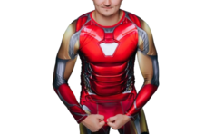 Термолонгслив Mad Guy Супергерой, красный, S