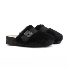 Тапочки женские SCHOLL ALASKA 2.0 F303241004 черные 38 EU