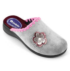 Тапочки женские Inblu 290792625 серые 38 RU