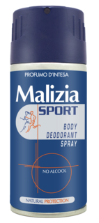 Дезодорант-антиперспирант Malizia Sport No Alcohol 150 мл.