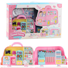 Игровой набор QF2813B Домик с аксессуарами, в коробке Oubaoloon