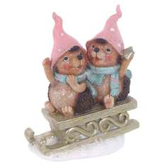 Фигурка декоративная Ежики, 10*4*11 см KSM-755581 Remeco Collection
