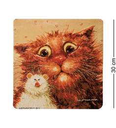 Наволочка гобеленовая Кошки мышки 30*30 ANG-803 113-503842 Artangels