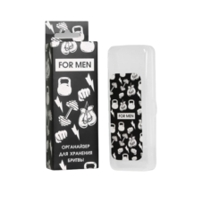 Контейнер для бритвы с крышкой, 15х5х3 см No Brand