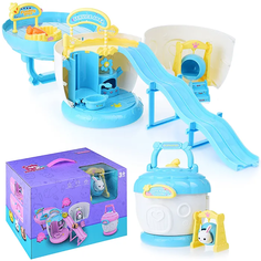 Игровой набор 933-48E Домик с животными с аксессуарами, на батарейках, в коробке Oubaoloon