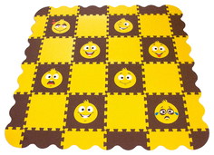 Напольная мозаика-пазл ECO COVER 33МП2,7/С Смайлики (с бортиками)