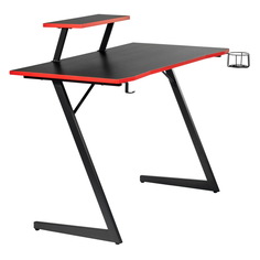 Компьютерный стол BRADEXHOME Basic Черный/Красный