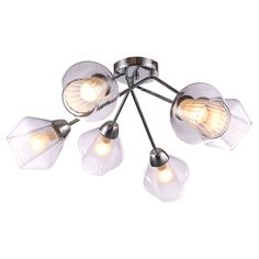 Светильник потолочный Escada CAMPANULA 674/6PL Chrome 360W E27