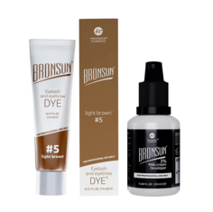 Набор краска для бровей и ресниц Innovator Cosmetics Bronsun №5 +Оксидант-молочко 3%