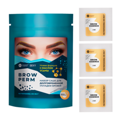 Набор саше с составом #3 BROW ESSENCE для долговременной укладки бровей SEXY BROW PERM Innovator Cosmetics