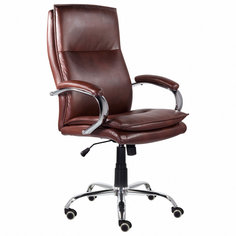 Кресло офисное BRABIX PREMIUM "Cuba EX-542", экокожа, коричневое, 532550 No Brand