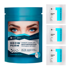 Набор саше с составом #1 BROW LIFT для долговременной укладки бровей SEXY BROW PERM Innovator Cosmetics