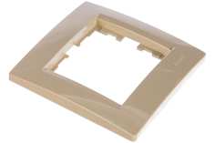 Lezard KARINA Рамка 1-ая горизонтальная б/ вст крем 707-0300-146