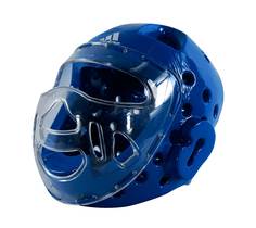 Шлем для тхэквондо с маской Head Guard Face Mask WT синий (размер S) Adidas