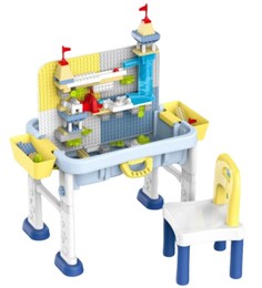 Игровой столик со стулом для Лего No Brand