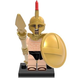 Фигурка золотой Спартанец совместима с лего No Brand