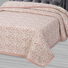 Покрывало 220х235 см жаккард Узор бежевый Арт Дизайн