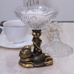 Сахарница-конфетница Зарничка Свитти Бронза Bogacho