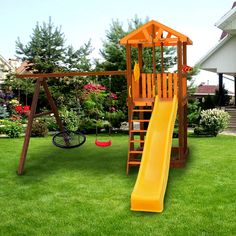 ИК Perfetto sport Pitigliano-3 + качели Паутина оранжевый/коричневый КМС