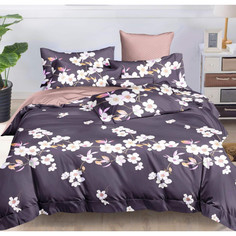 Простынь 1.5 сп. 150х220 см поплин Виньетта компаньон Ивановотекстиль