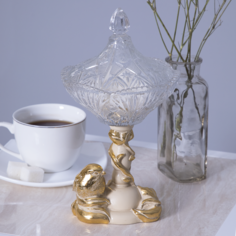 Сахарница-конфетница Зарничка Свитти Айвори Bogacho