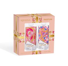 Подарочный набор KRASSA Parfum Изящный шёлк, шампунь 400 мл+кондиционер 400 мл