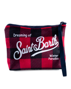 Косметичка женская MC2 Saint Barth ALINE.BIG VICHY 4100, красный/черный/белый