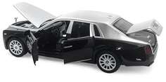 Металлическая машинка Wanbao 1:32 Rolls-Royce Phantom 8888D инерционная, свет/звук Серебро