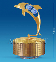 Фигурка музыкальная Дельфин (Юнион) AR-3358/ 1 113-60820 Crystal Temptations