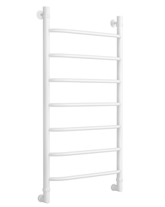 Полотенцесушитель водяной Di Kron 1000 мм 500 мм форма лесенка белый матовый