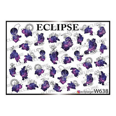 Набор, Eclipse, Слайдер-дизайн для ногтей W №638, 3 шт.