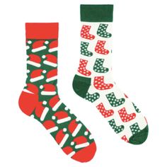 Носки унисекс ICON Icon Kringle белые; зеленые 40-46