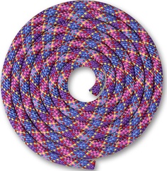 Скакалка гимнастическая INDIGO SM-360 300 см Pu/G/Y/R/P/LtB