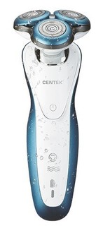 Электробритва CENTEK CT-2163 хром ротор,влажное бритье, 3 плав.гол., до40мин работы No Brand