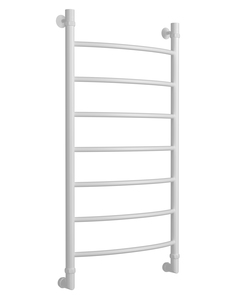 Полотенцесушитель водяной Di Kron 1000 мм 500 мм форма лесенка белый матовый