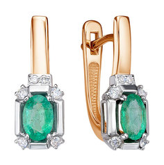 Серьги из красного золота с бриллиантом Империал S1730-123 Imperial