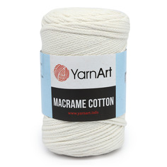 Пряжа YarnArt Macrame Cotton, 250 г, 225 м хлопок, полиэстер 752 жемчужный, 4 мотка