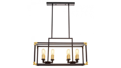 Lumina Deco Подвесная люстра Lumina Deco Waldorf LDP 1140-8 BK+MD