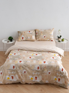 Постельное белье из поплина Uniqcute Евро наволочки 50х70 см Чихару