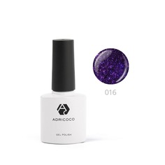 Гель-лак ADRICOCO №016 мерцающий фиолетовый 8 мл