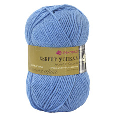 Пряжа Пехорка Секрет успеха (100% шерсть) (05-Голубой), 10 мотков
