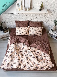 Постельное белье из поплина Uniqcute 1,5 спальное наволочки 50х70 см Рейко