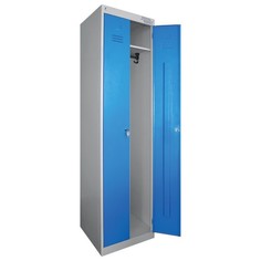 Шкаф металлический для одежды ШРЭК-22-530, двухсекционный, 1850х530х500 мм, разборный No Brand