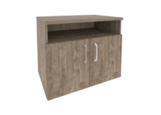 Офисная мебель для персонала Тумба под оргтехнику Onix O.TM-1 Тиквуд темный 800x600x680 No Brand