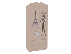 Амели Шкаф комбинированный (с ящ. 2-створчатый) Mebelson